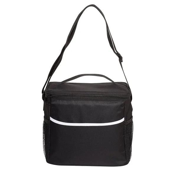 Insulated polyester cooler bag with various pockets and an adjustable shoulder... from ASI 79530 Prime Line