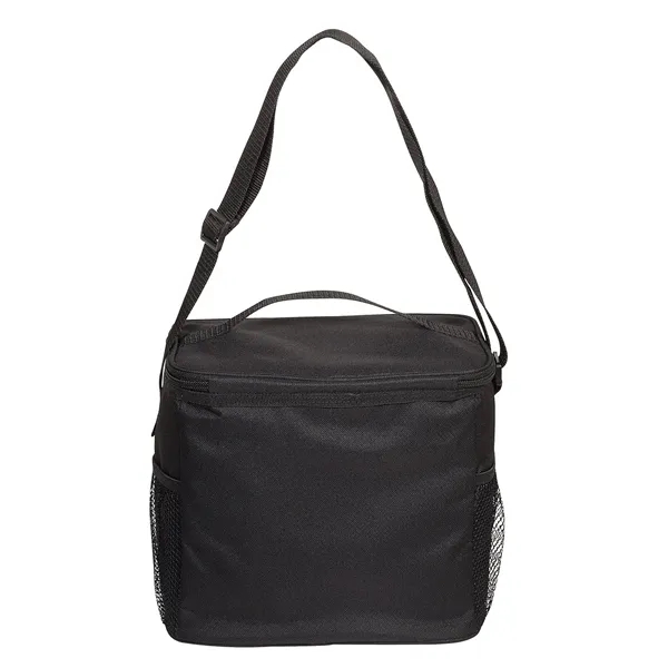 Insulated polyester cooler bag with various pockets and an adjustable shoulder... from ASI 79530 Prime Line