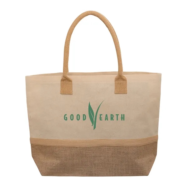 Large open tote bag made of 8 oz. laminated Cotton canvas... from ASI 79530 Prime Line