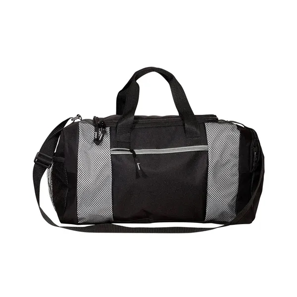 Polyester duffel bag with webbed handle, adjustable shoulder strap and various... from ASI 79530 Prime Line