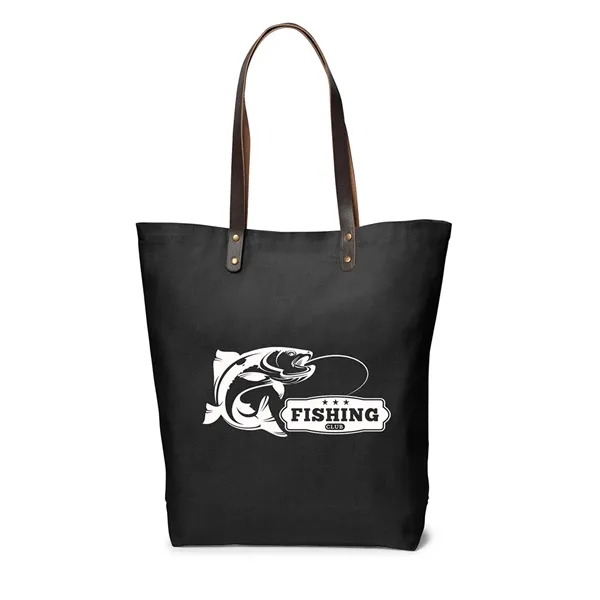 17" x 16.25" x 4.5" cotton canvas tote with extra-long polyurethane... from ASI 79530 Prime Line