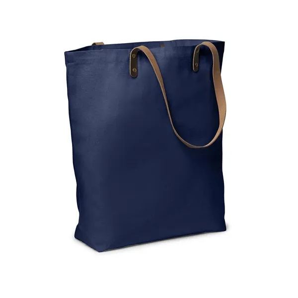 17" x 16.25" x 4.5" cotton canvas tote with extra-long polyurethane... from ASI 79530 Prime Line