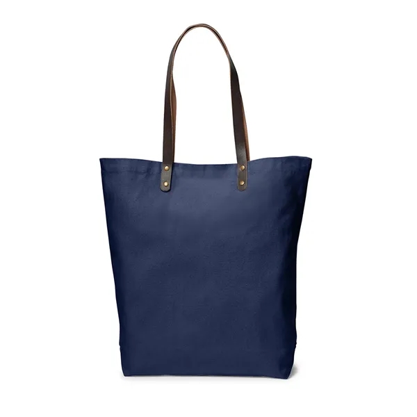17" x 16.25" x 4.5" cotton canvas tote with extra-long polyurethane... from ASI 79530 Prime Line