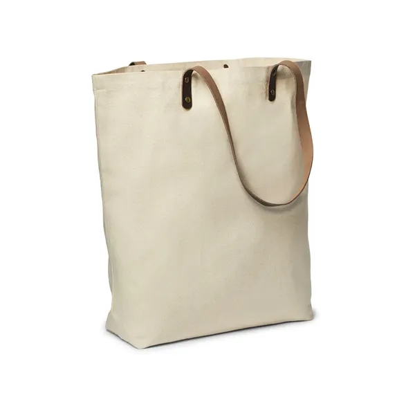 17" x 16.25" x 4.5" cotton canvas tote with extra-long polyurethane... from ASI 79530 Prime Line