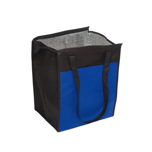 80 GSM non-woven polypropylene grocery tote with extended zippered closure, wide... from ASI 79530 Prime Line