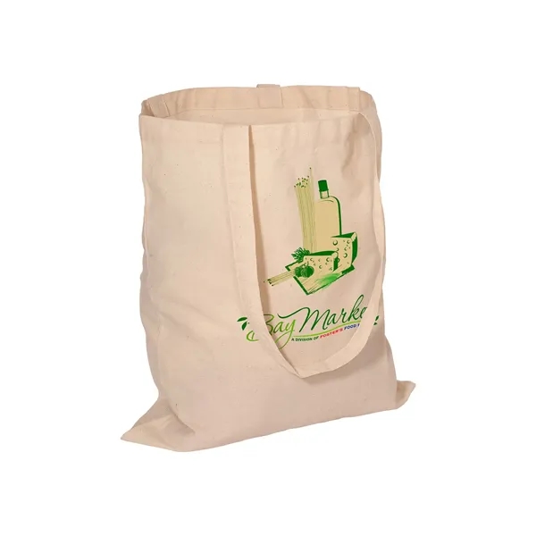 15" x 16" cotton tote bag with 23" long contrasting handles.... from ASI 79530 Prime Line