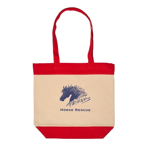 10 oz. Cotton tote with accent color base, top panel and... from ASI 79530 Prime Line