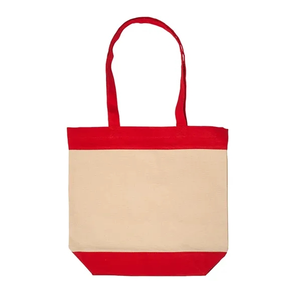 10 oz. Cotton tote with accent color base, top panel and... from ASI 79530 Prime Line