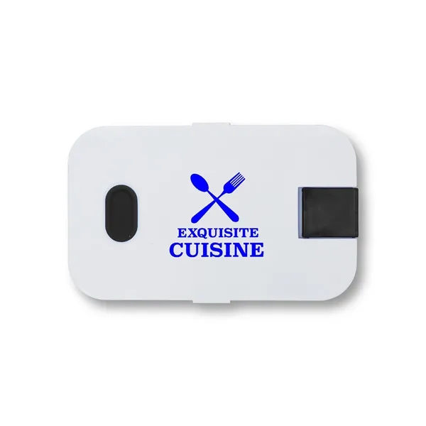 7.5" x 4.5" x 2.25" Bento-style polypropylene lunchbox with plastic divider,... from ASI 79530 Prime Line