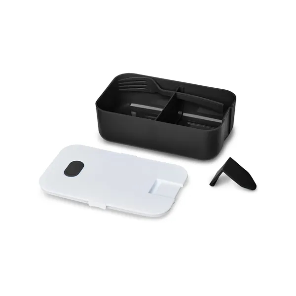 7.5" x 4.5" x 2.25" Bento-style polypropylene lunchbox with plastic divider,... from ASI 79530 Prime Line