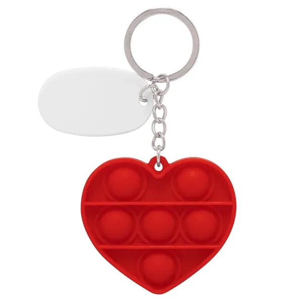 Push Pop Bubble Heart Fidget Sensory Keychain... from ASI 79530 Prime Line