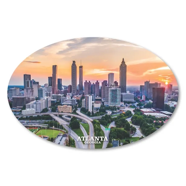 Oval Cityscape magnet.... from ASI 68507 The Magnet Group / Magnet LLC™