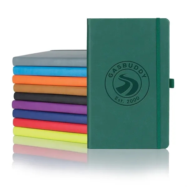 224 page journal with PU cover, gold ribbon place marker, pen... from ASI 68507 The Magnet Group / Castelli