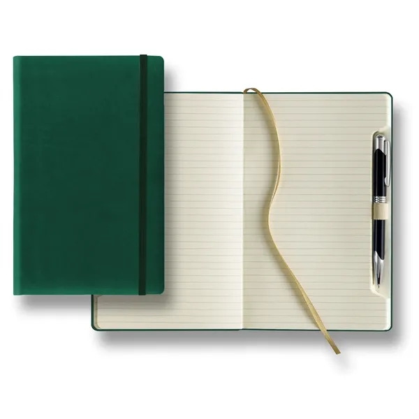 Journal with metal pen, 240 tabbed pages of ivory paper and... from ASI 68507 The Magnet Group / Castelli