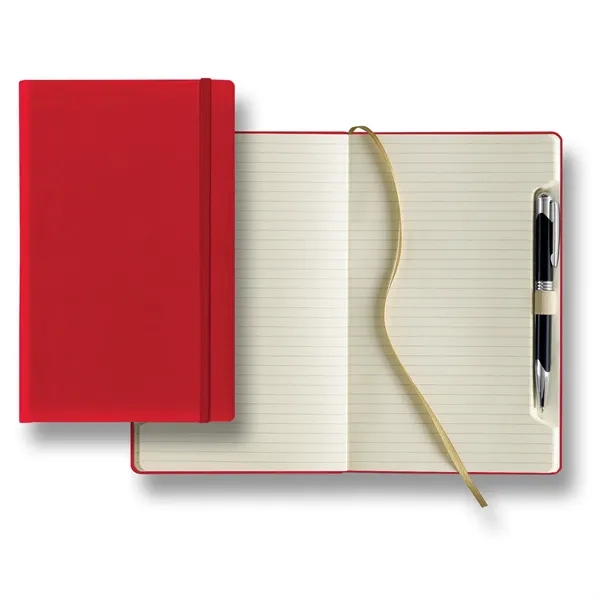 Journal with metal pen, 240 tabbed pages of ivory paper and... from ASI 68507 The Magnet Group / Castelli