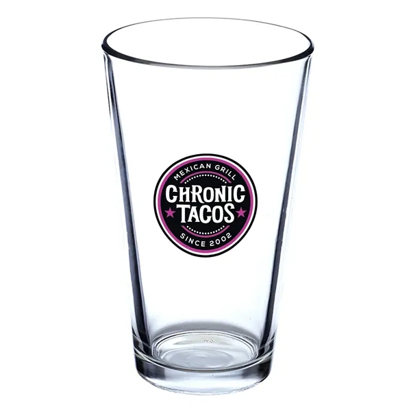 16 oz. clear pint glass.... from ASI 68507 The Magnet Group / Benchmark Crystal & Clocks