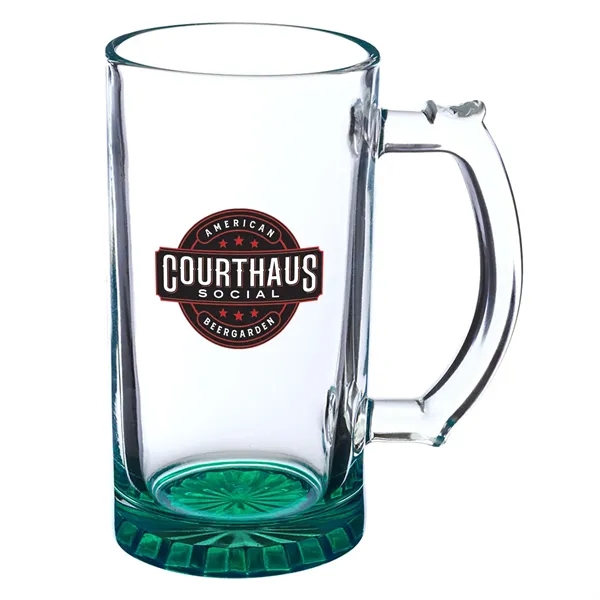 16 oz. star-bottom sports beer mug with handy thumb grip.... from ASI 68507 The Magnet Group / Benchmark Crystal & Clocks