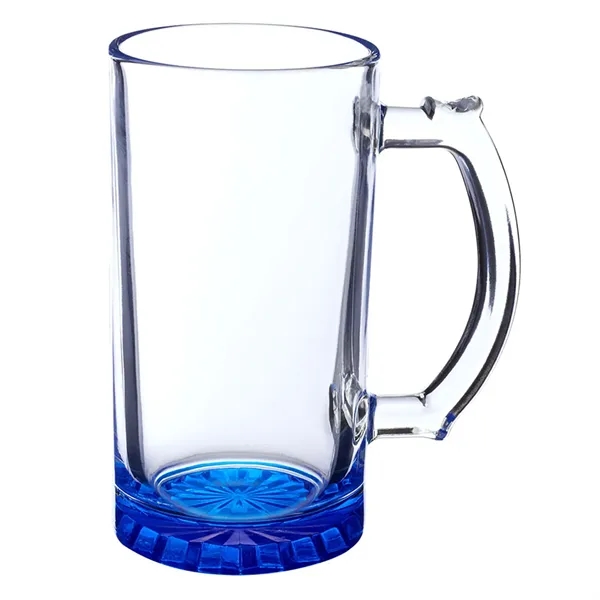 16 oz. star-bottom sports beer mug with handy thumb grip.... from ASI 68507 The Magnet Group / Benchmark Crystal & Clocks