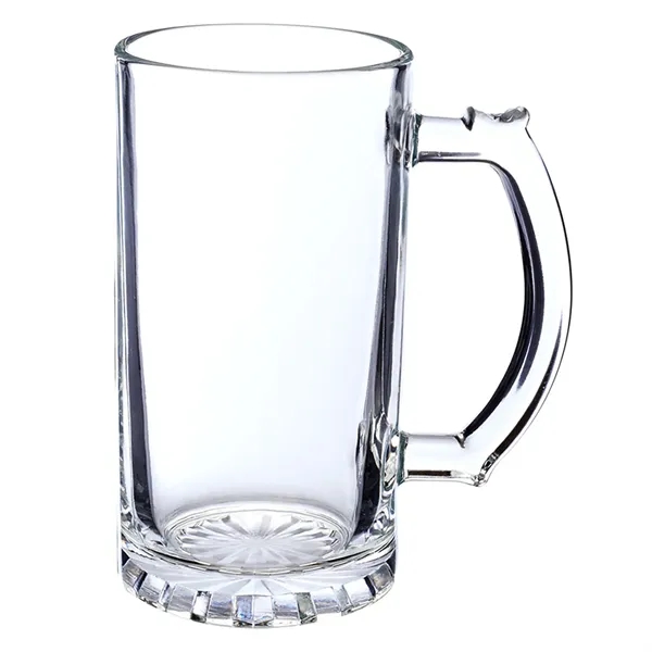 16 oz. star-bottom sports beer mug with handy thumb grip.... from ASI 68507 The Magnet Group / Benchmark Crystal & Clocks