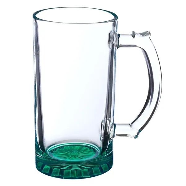 16 oz. star-bottom sports beer mug with handy thumb grip.... from ASI 68507 The Magnet Group / Benchmark Crystal & Clocks