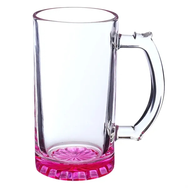 16 oz. star-bottom sports beer mug with handy thumb grip.... from ASI 68507 The Magnet Group / Benchmark Crystal & Clocks