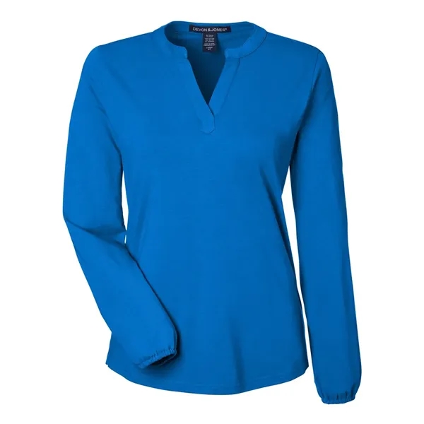 DJ Classic Women's Raleigh Half-Placket Knit Top... from ASI 84358 S&S Activewear