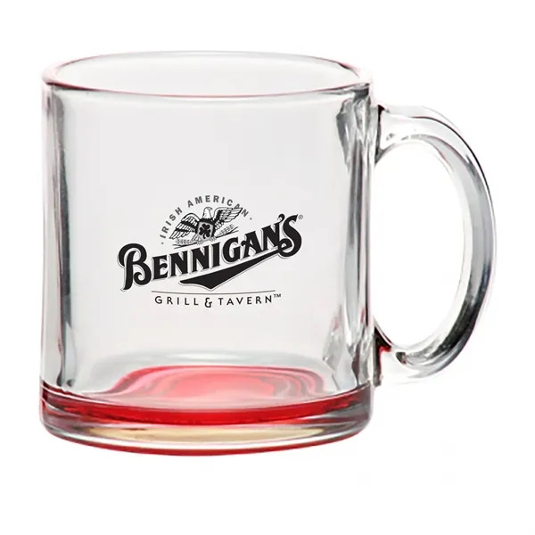 13 oz. clear glass coffee mug with an easy to hold... from ASI 68507 The Magnet Group / Benchmark Crystal & Clocks