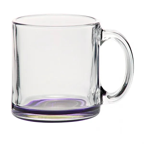 13 oz. clear glass coffee mug with an easy to hold... from ASI 68507 The Magnet Group / Benchmark Crystal & Clocks