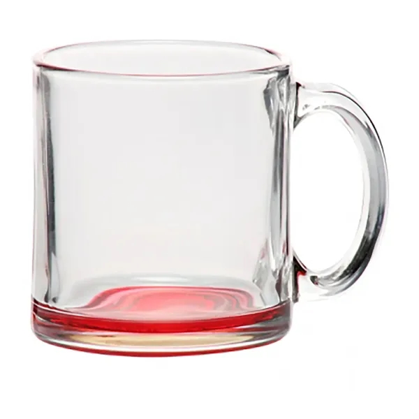 13 oz. clear glass coffee mug with an easy to hold... from ASI 68507 The Magnet Group / Benchmark Crystal & Clocks
