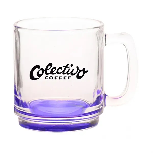 9 oz. clear glass coffee mug with oversized handle.... from ASI 68507 The Magnet Group / Benchmark Crystal & Clocks