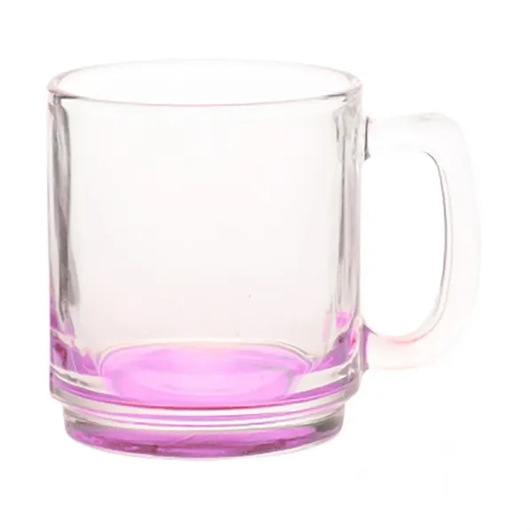 9 oz. clear glass coffee mug with oversized handle.... from ASI 68507 The Magnet Group / Benchmark Crystal & Clocks