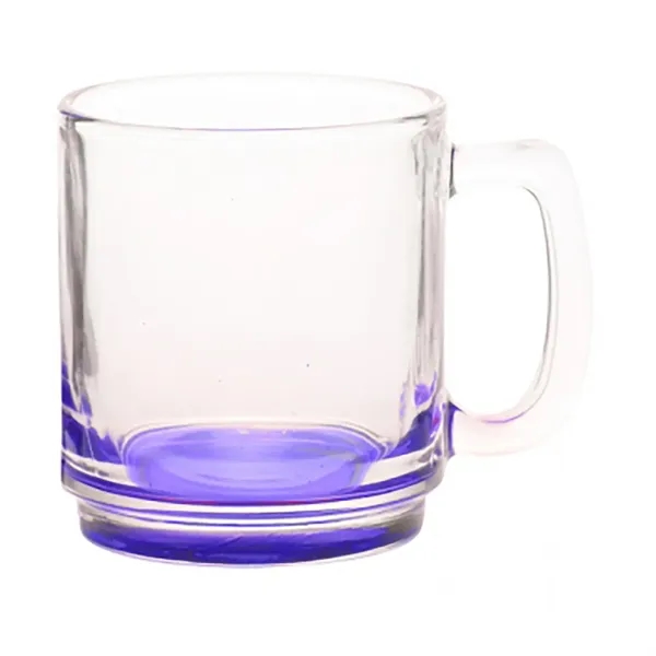 9 oz. clear glass coffee mug with oversized handle.... from ASI 68507 The Magnet Group / Benchmark Crystal & Clocks