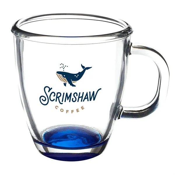 11.75 oz. clear coffee mug with handle and smooth rounded rim.... from ASI 68507 The Magnet Group / Benchmark Crystal & Clocks