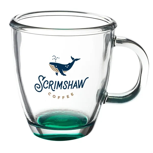 11.75 oz. clear coffee mug with handle and smooth rounded rim.... from ASI 68507 The Magnet Group / Benchmark Crystal & Clocks