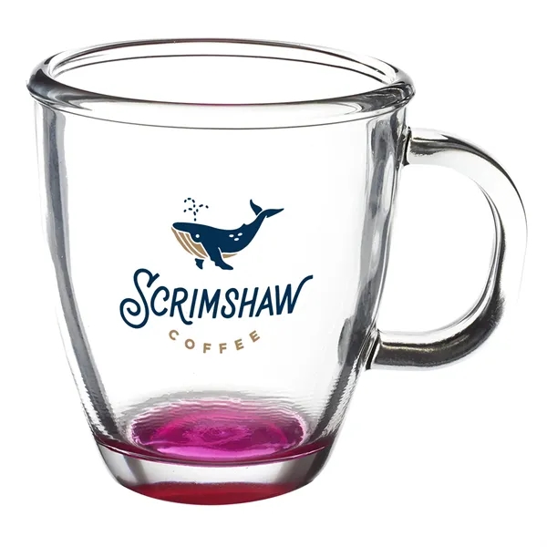 11.75 oz. clear coffee mug with handle and smooth rounded rim.... from ASI 68507 The Magnet Group / Benchmark Crystal & Clocks