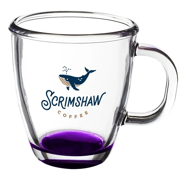 11.75 oz. clear coffee mug with handle and smooth rounded rim.... from ASI 68507 The Magnet Group / Benchmark Crystal & Clocks