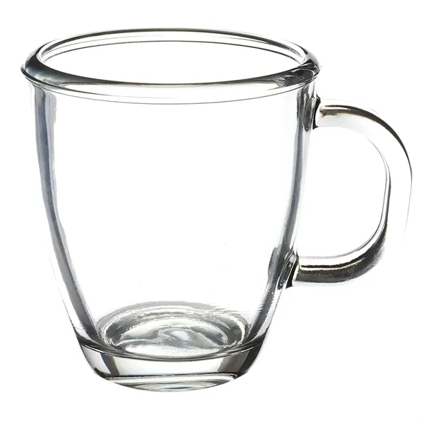 11.75 oz. clear coffee mug with handle and smooth rounded rim.... from ASI 68507 The Magnet Group / Benchmark Crystal & Clocks