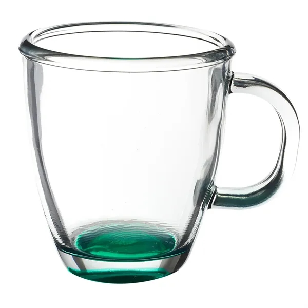 11.75 oz. clear coffee mug with handle and smooth rounded rim.... from ASI 68507 The Magnet Group / Benchmark Crystal & Clocks