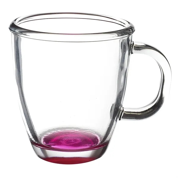 11.75 oz. clear coffee mug with handle and smooth rounded rim.... from ASI 68507 The Magnet Group / Benchmark Crystal & Clocks