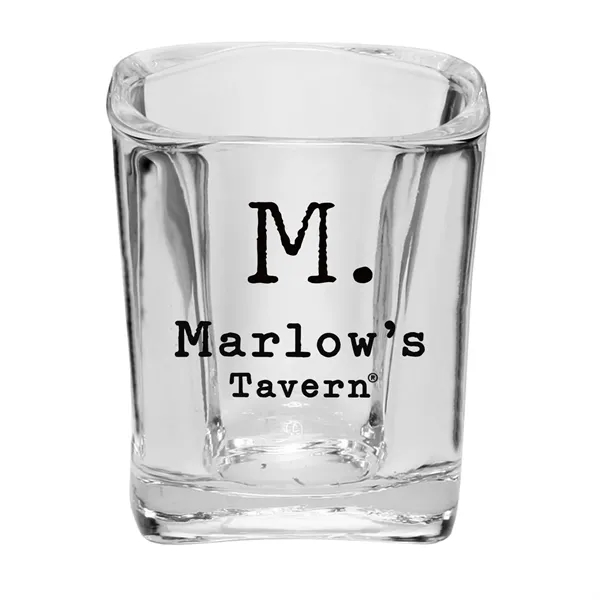 2 oz. square shot glass.... from ASI 68507 The Magnet Group / Benchmark Crystal & Clocks