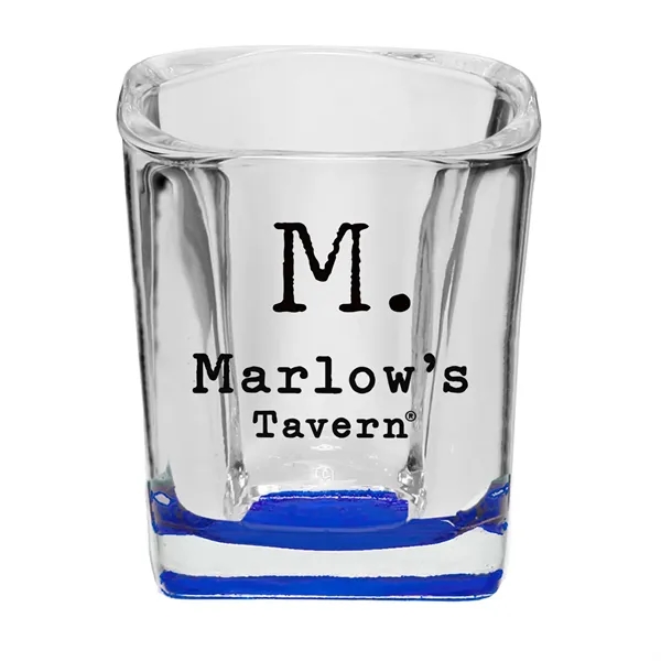 2 oz. square shot glass.... from ASI 68507 The Magnet Group / Benchmark Crystal & Clocks