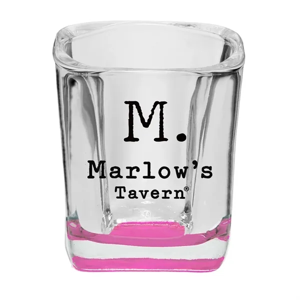 2 oz. square shot glass.... from ASI 68507 The Magnet Group / Benchmark Crystal & Clocks