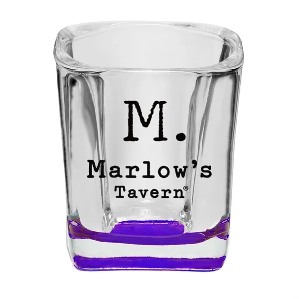 2 oz. square shot glass.... from ASI 68507 The Magnet Group / Benchmark Crystal & Clocks