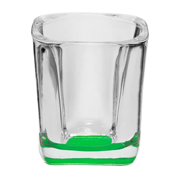 2 oz. square shot glass.... from ASI 68507 The Magnet Group / Benchmark Crystal & Clocks