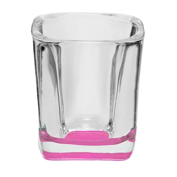 2 oz. square shot glass.... from ASI 68507 The Magnet Group / Benchmark Crystal & Clocks