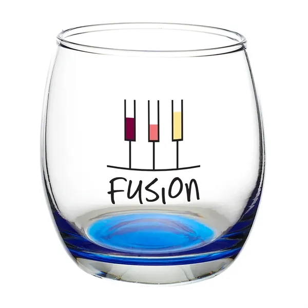 11.5 oz. stemless wine glass with a round complexion and ridged... from ASI 68507 The Magnet Group / Benchmark Crystal & Clocks