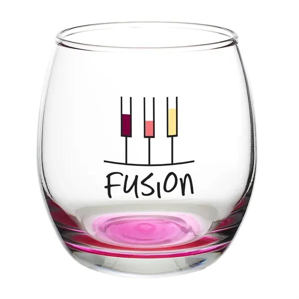 11.5 oz. stemless wine glass with a round complexion and ridged... from ASI 68507 The Magnet Group / Benchmark Crystal & Clocks