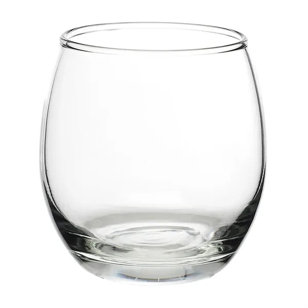 11.5 oz. stemless wine glass with a round complexion and ridged... from ASI 68507 The Magnet Group / Benchmark Crystal & Clocks