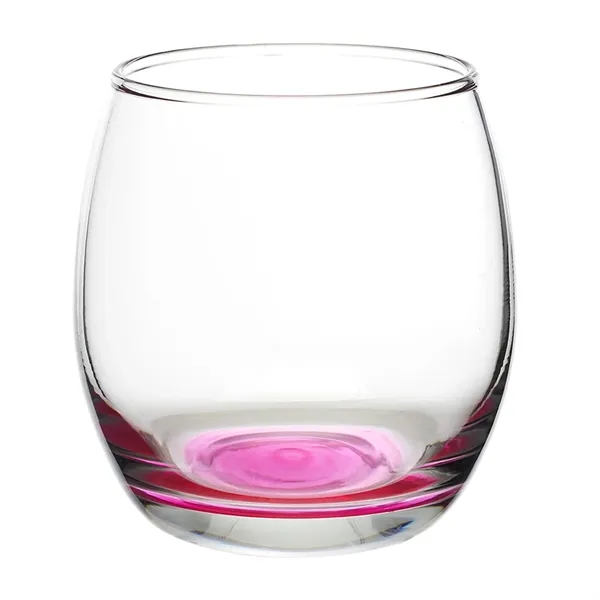 11.5 oz. stemless wine glass with a round complexion and ridged... from ASI 68507 The Magnet Group / Benchmark Crystal & Clocks