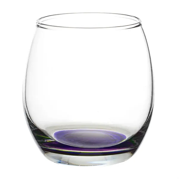 11.5 oz. stemless wine glass with a round complexion and ridged... from ASI 68507 The Magnet Group / Benchmark Crystal & Clocks
